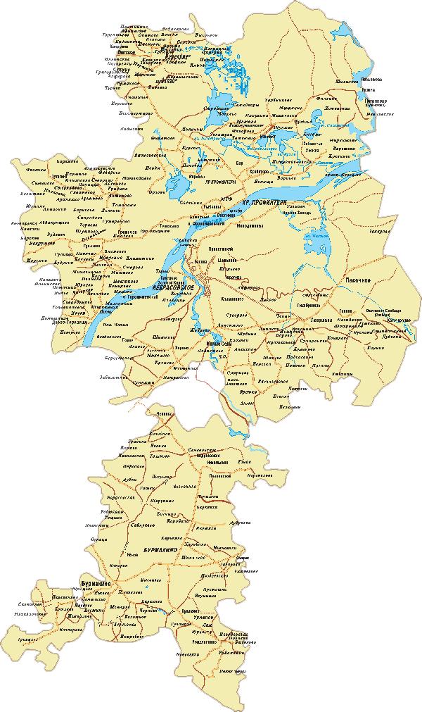 карта района